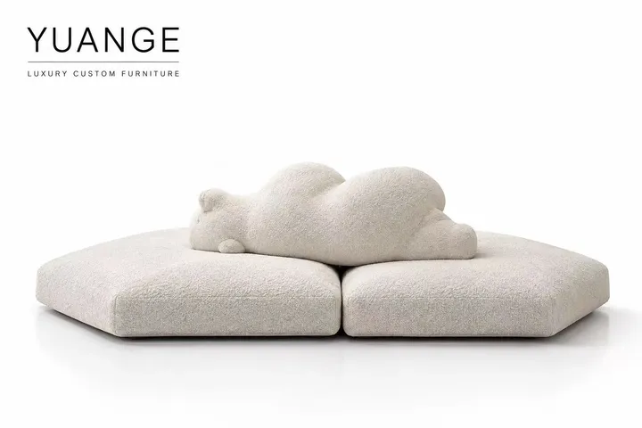 Polar Bear Backrest Modular Sofa — white-background catalog view
