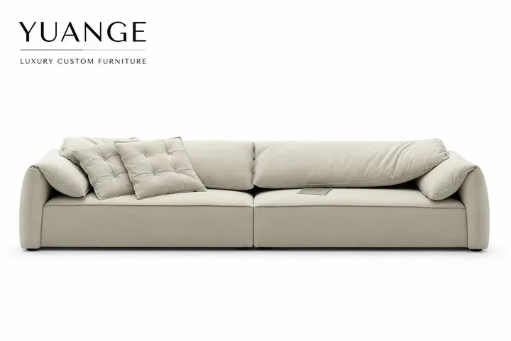 Soft-Edge Three-Seat Sofa — white-background catalog view